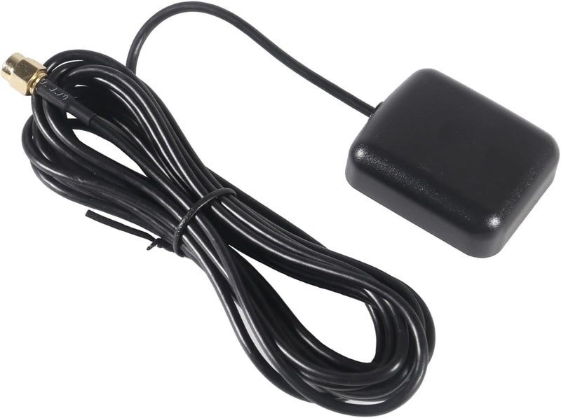 AEDIKO GPS Navigation Antenna with SMA Male Connector Vehicle Waterproof Active GPS Antenna for Car Stereo Head Unit GPS Navigation System Module Truck Marine Boat GPS Tracker - Image 2